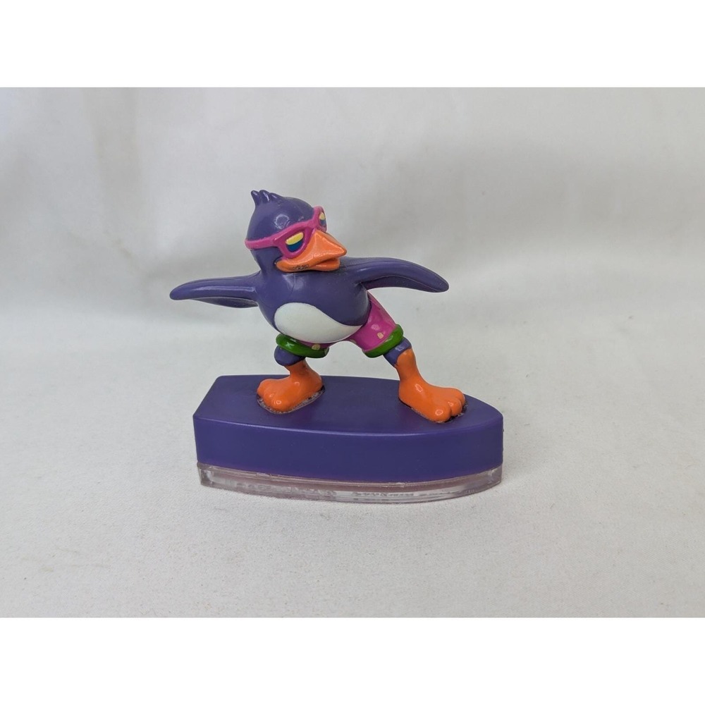 Lisa Frank Penguin‎ Surfer Stamp 3 Inch